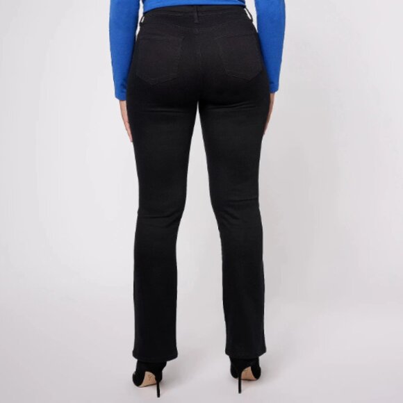 NYDJ High Rise Billie Mini Bootcut Jean - Black-Petite 16-NWT-A629113 - Picture 2 of 2